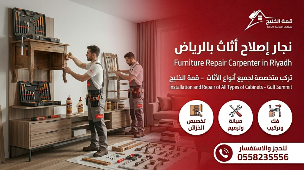 نجار إصلاح أثاث بالرياض | خدمة متخصصة لجميع أنواع الأثاث – قمة الخليج