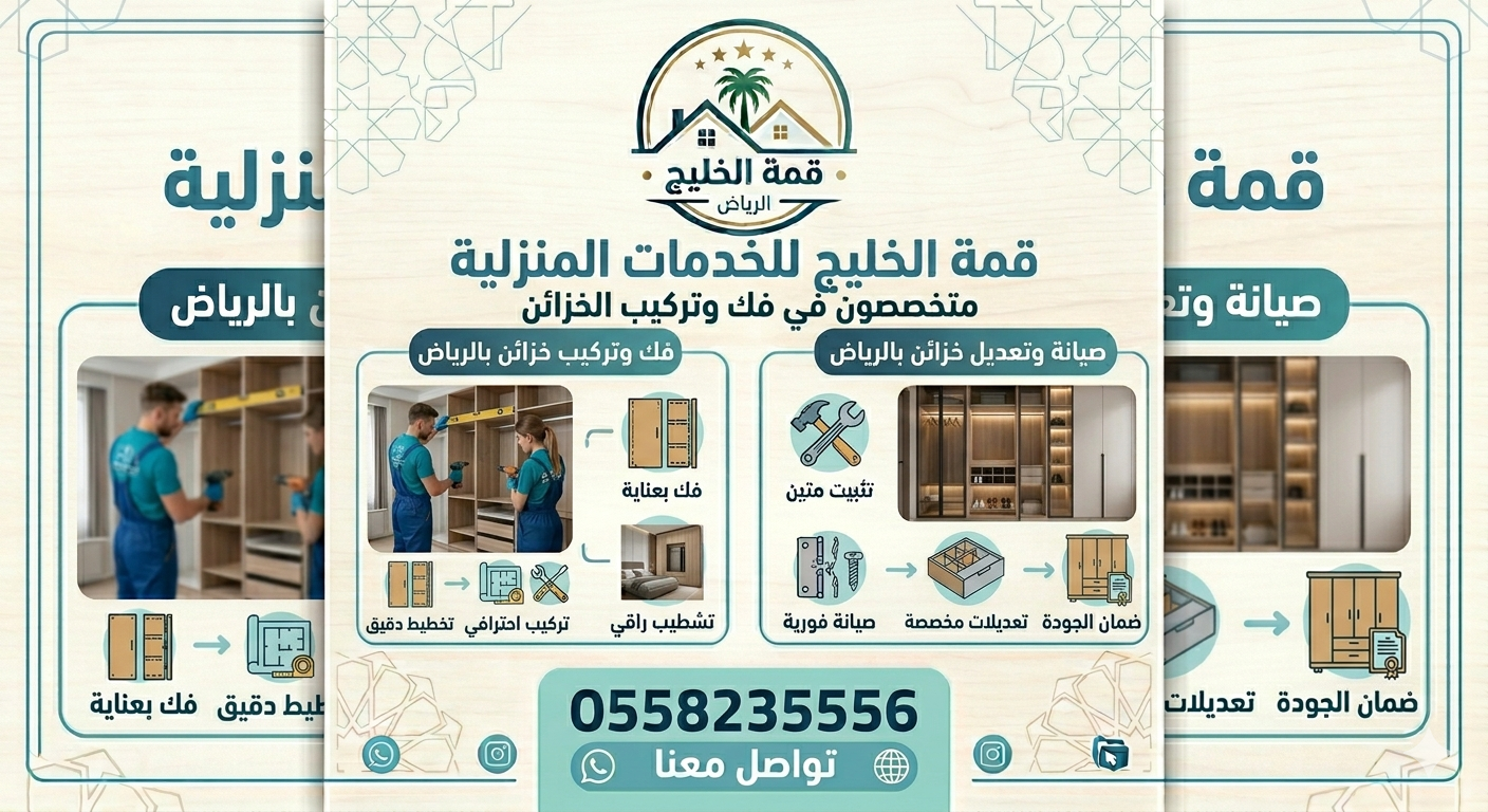 تركيب خزائن بالرياض